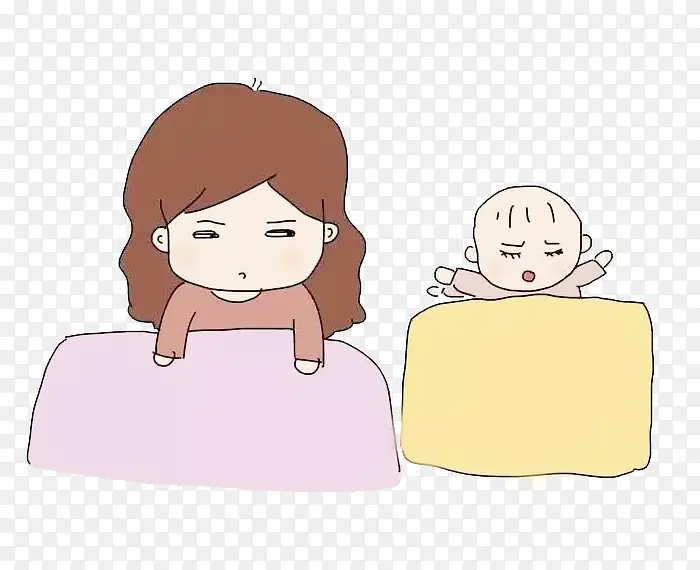 宝宝妈妈休息图片素材