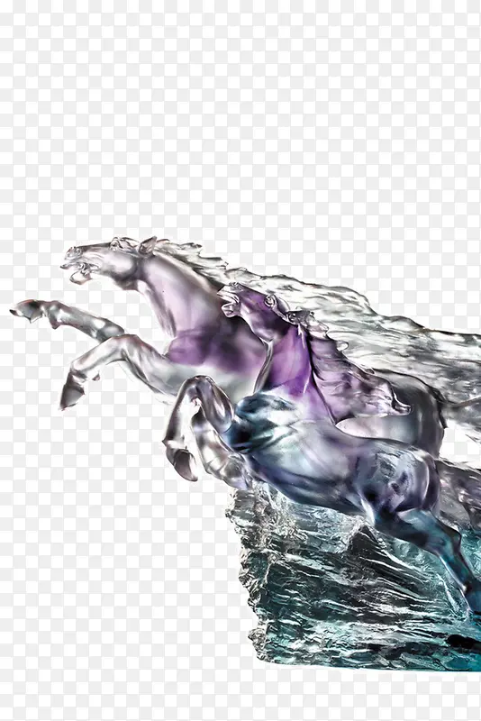 素描玻璃马