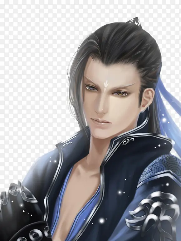 黑衣性感忧郁男子