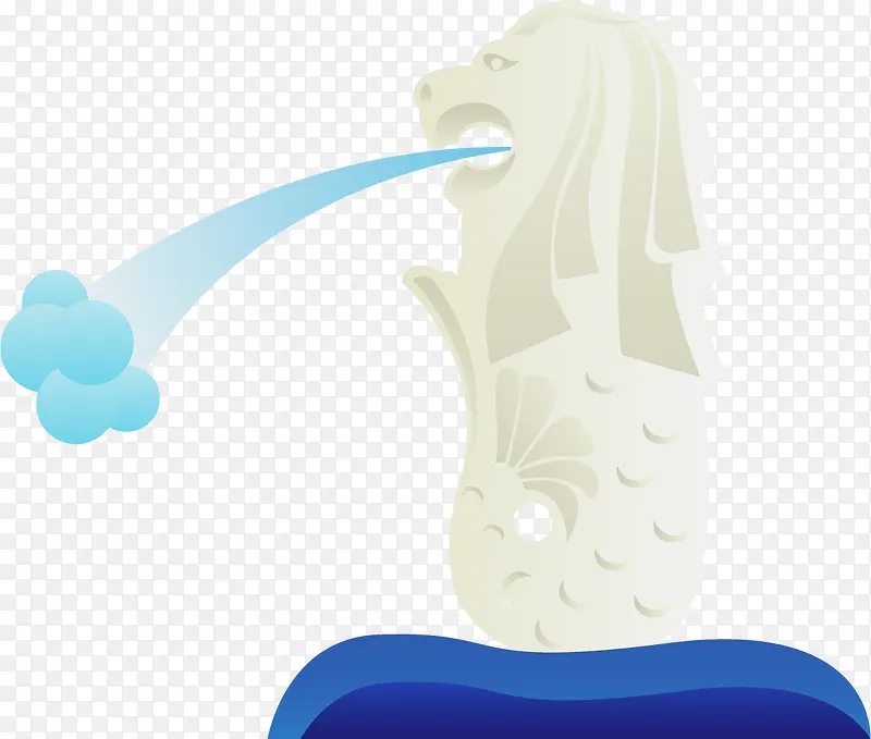 银色喷水