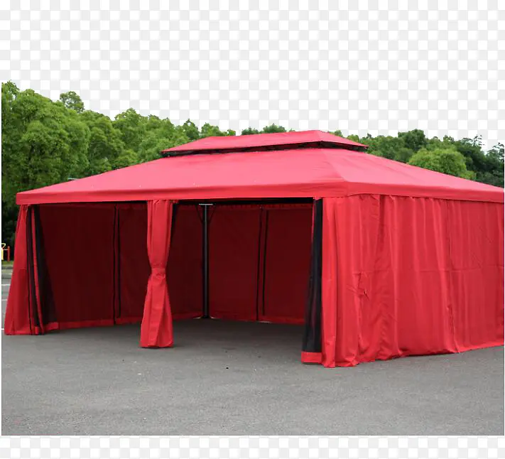 红色的帐篷