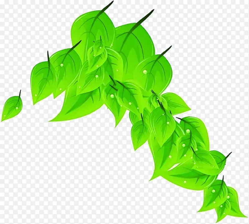 创意海报卡通树叶绿色教师节