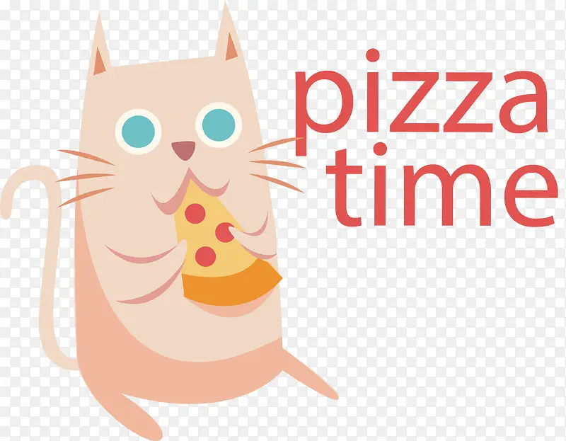 吃披萨的猫咪