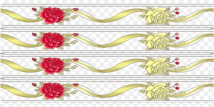 红花金黄色花条纹