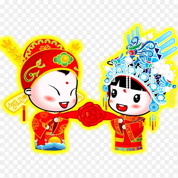 中国古典结婚装饰图案