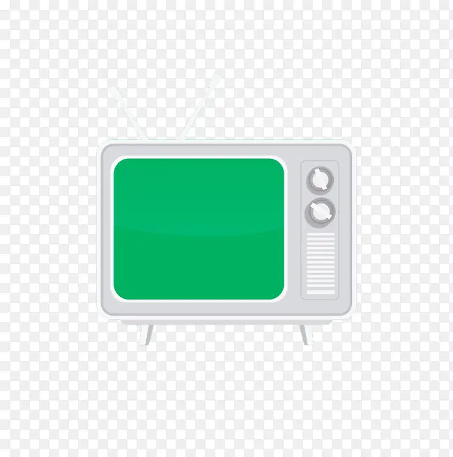绿色简易电视机