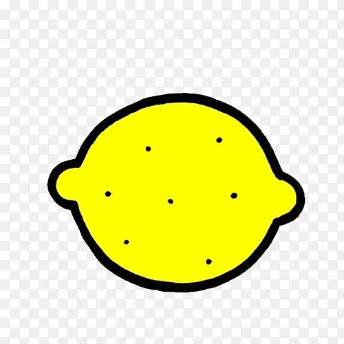 单个黄柠檬简笔画
