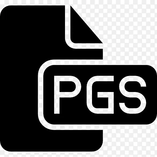 PGS的黑色界面符号图标