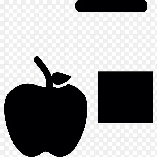 苹果和平方图标