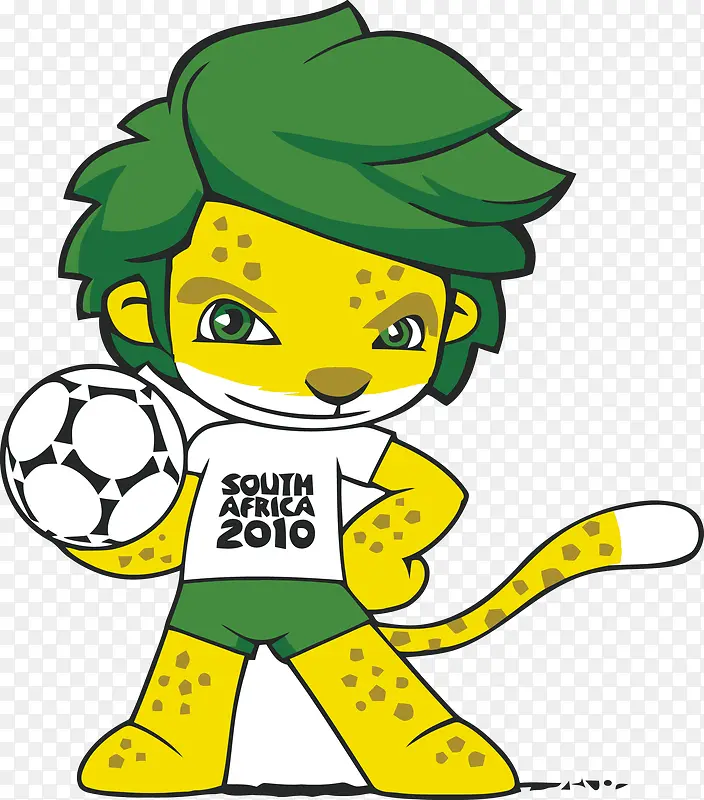 南非世界杯吉祥物矢量素材
