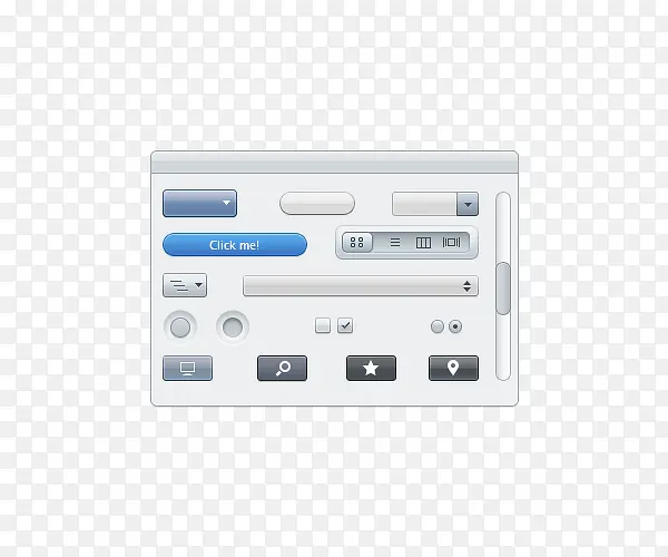 简洁风格UI界面设计元素