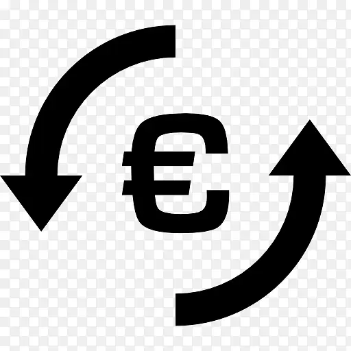 欧元货币交换符号图标
