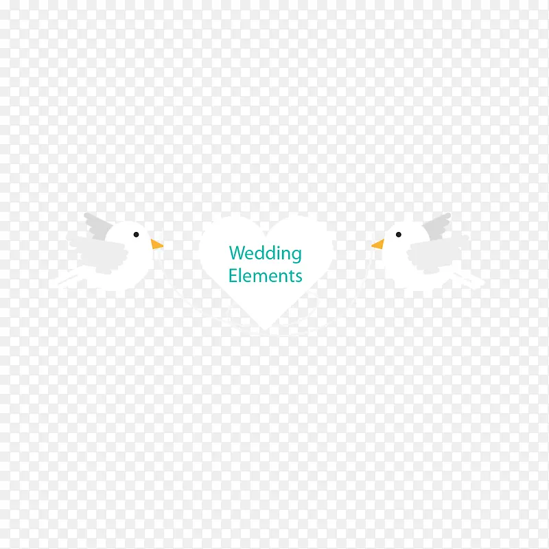 灰白色结婚事件鸟横幅