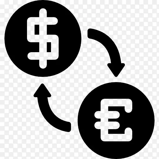 美元对欧元的兑换图标
