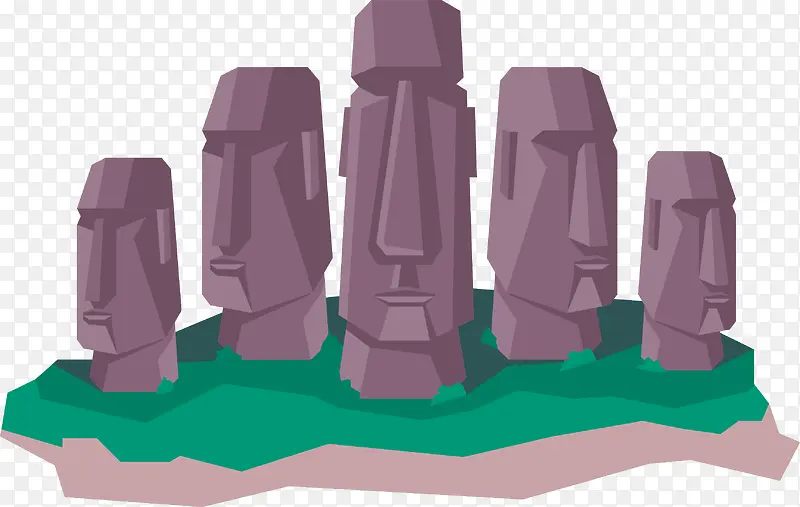 复活节岛巨人石像