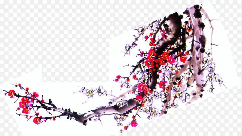 梅花主题年画图片