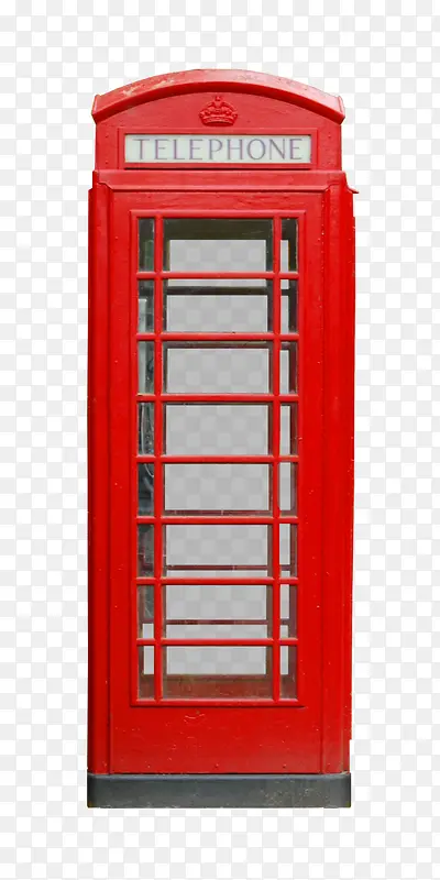 红色复古电话亭