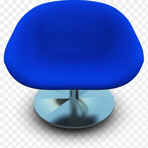 蓝色的座位椅子Modern-Chairs-icons