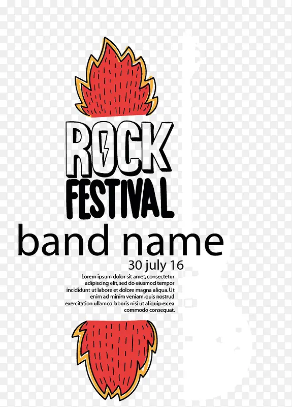 音乐rock矢量素材