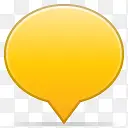 社会气球颜色黄色图标
