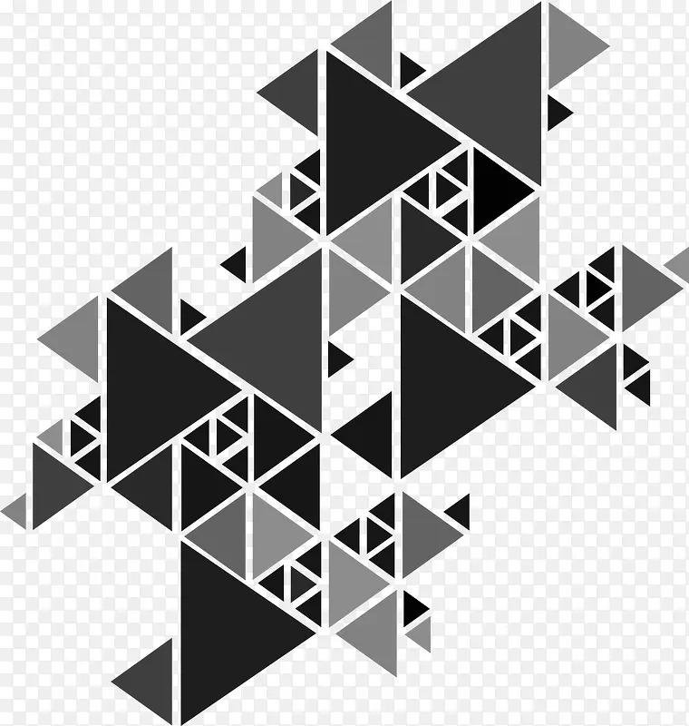 灰色三角拼图