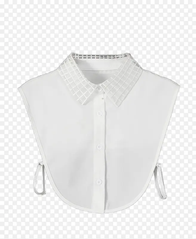 2016新款欧根纱衬衫白色假领子