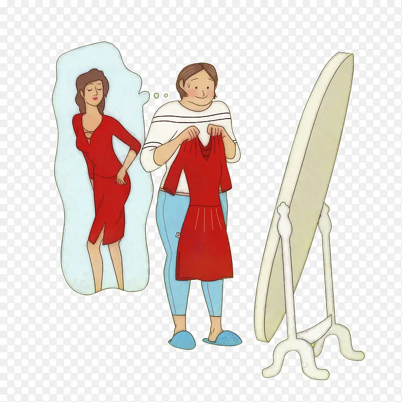 买衣服的女孩