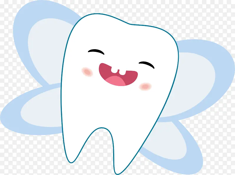 卡通牙齿