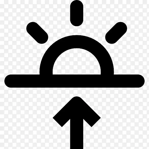 日出的天气符号图标
