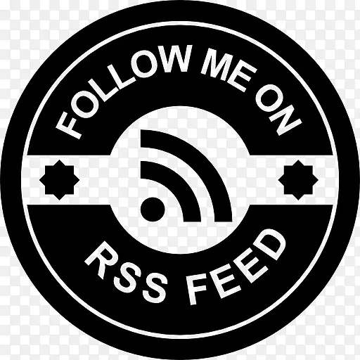 跟随我的RSS feed的徽章图标