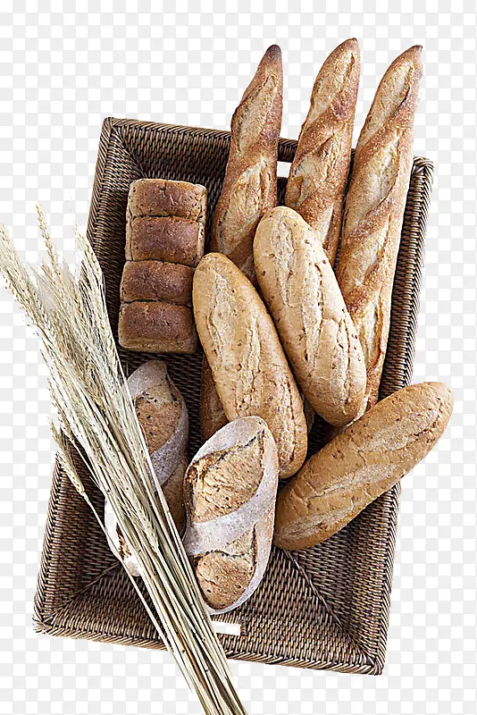 篮子里的麦穗与面包