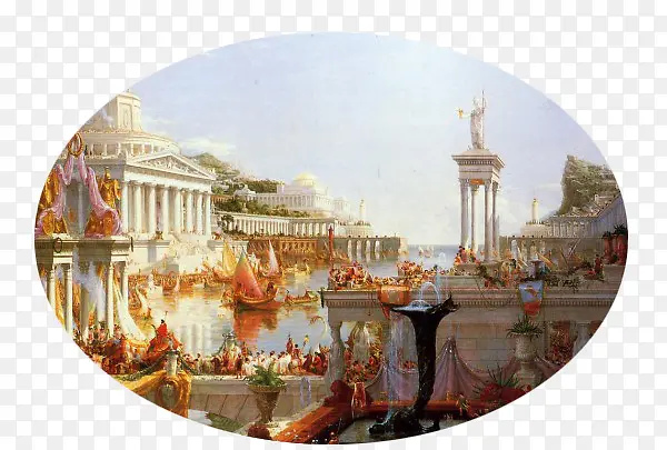 宫廷式古罗马艺术油画