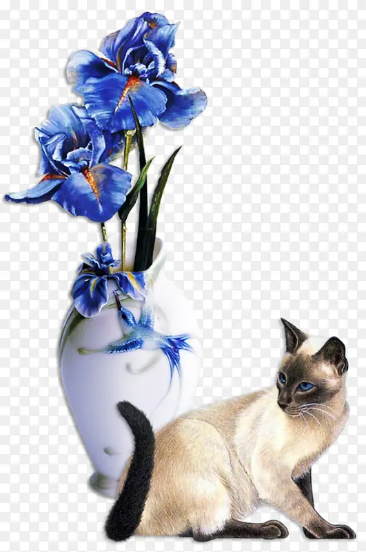 陶瓷花瓶和花朵