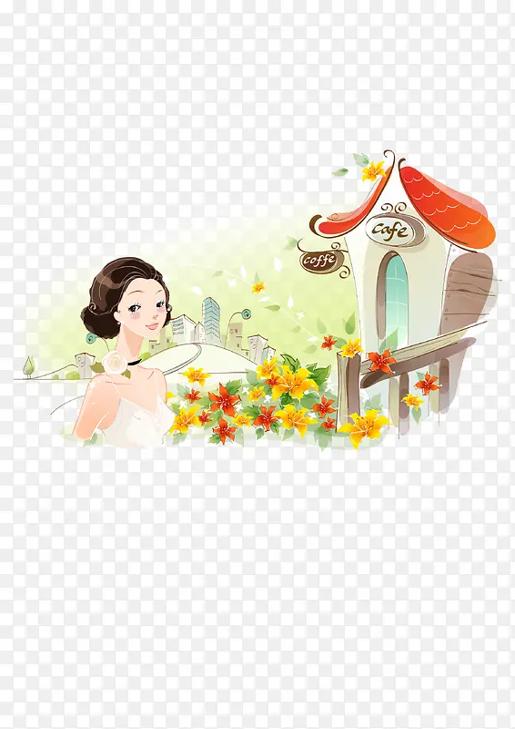 卡通美女下载