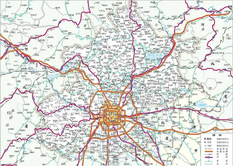 北京市旅游交通 地图