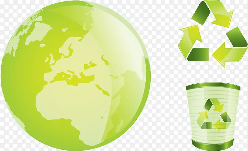 绿色环保回收矢量