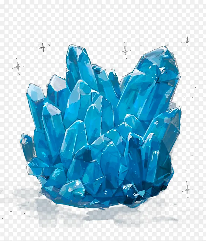 蓝色冰晶