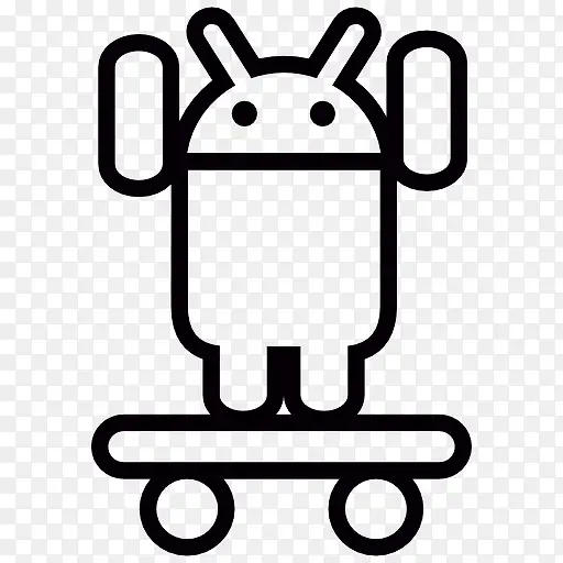 Android在滑板两手臂图标