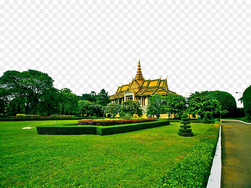 柬埔寨景点金边皇宫