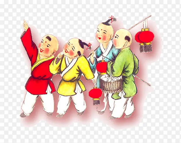 小孩提灯笼PNG图片素材下载_图片编号qoljmnwj-免抠素材网