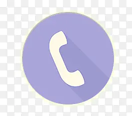 紫色电话图标