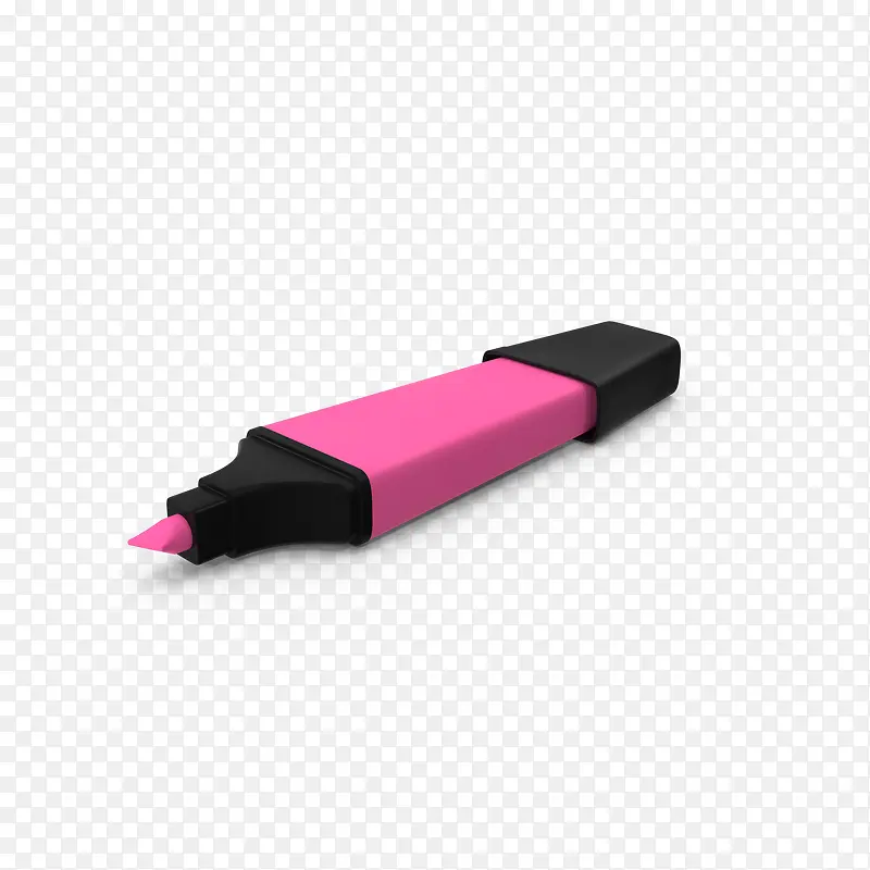 一支粉色荧光笔