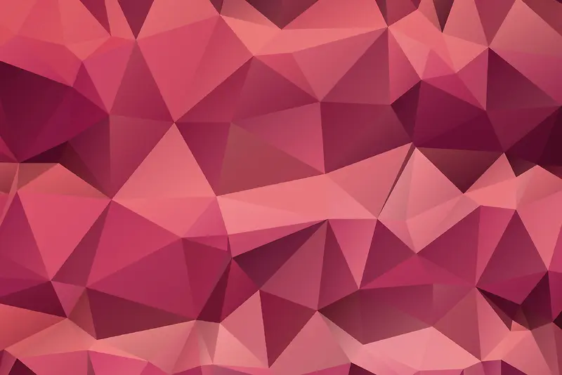 粉红色三角形立体壁纸