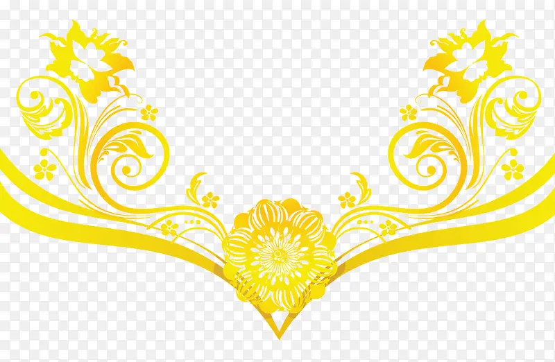 花纹黄色皇室矢量