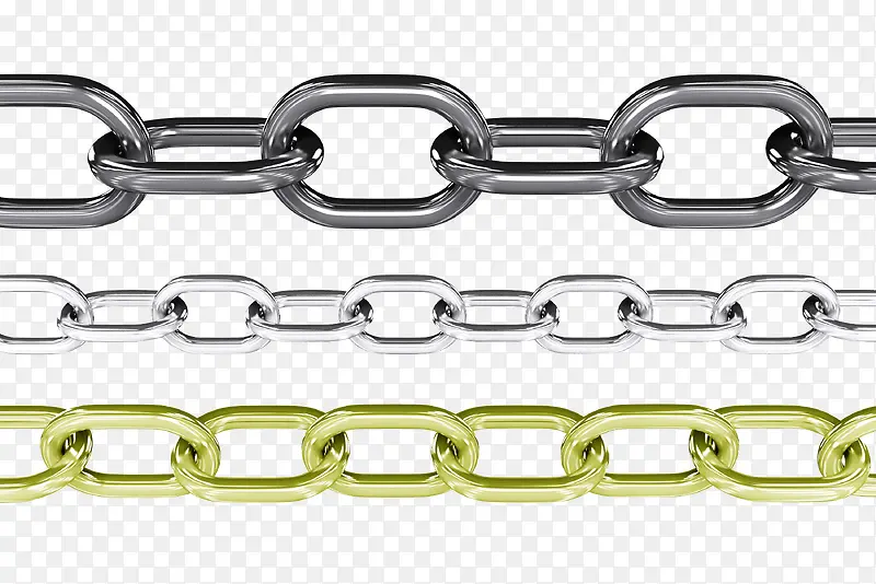 铁链直钢链子通用商业png素材