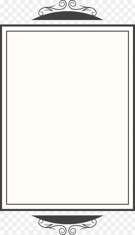 矢量创意设计矩形四边框图