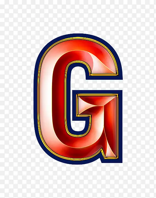 红色立体字母gPNG图片素材下载_图片编号yezxgaad-免抠素材网