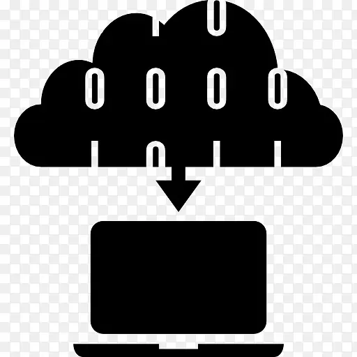 笔记本电脑连接和下载从云图标