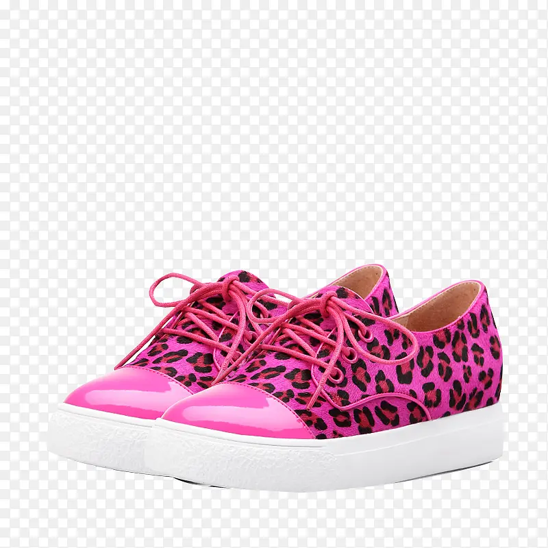 粉色豹纹鞋