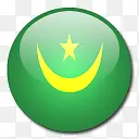 毛里塔尼亚国旗国圆形世界旗